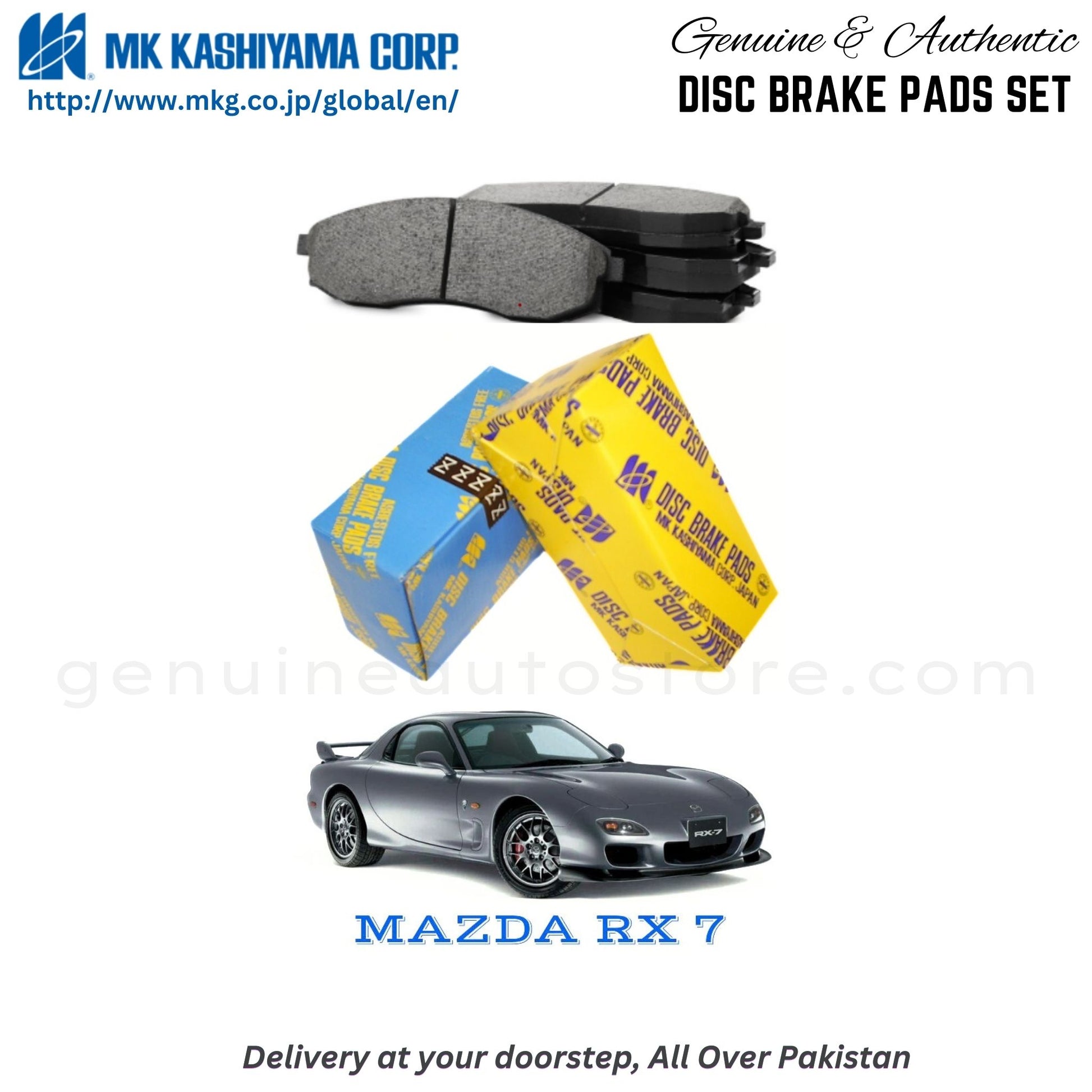 MAZDA RX 7 MK Japan  Front Brake Pads in Pakistan, 100% Genuine, Reliable, Best Price, Cash on Delivery Available