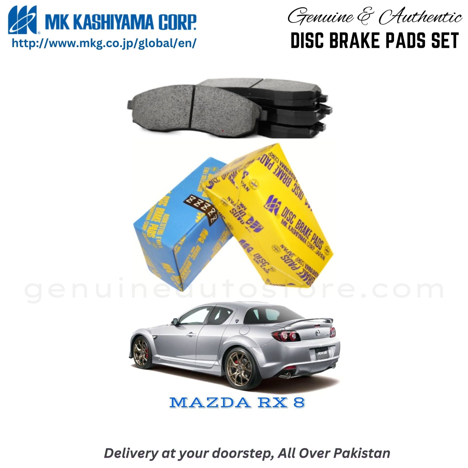 MAZDA RX 8 MK Japan  Front Brake Pads in Pakistan, 100% Genuine, Reliable, Best Price, Cash on Delivery Available