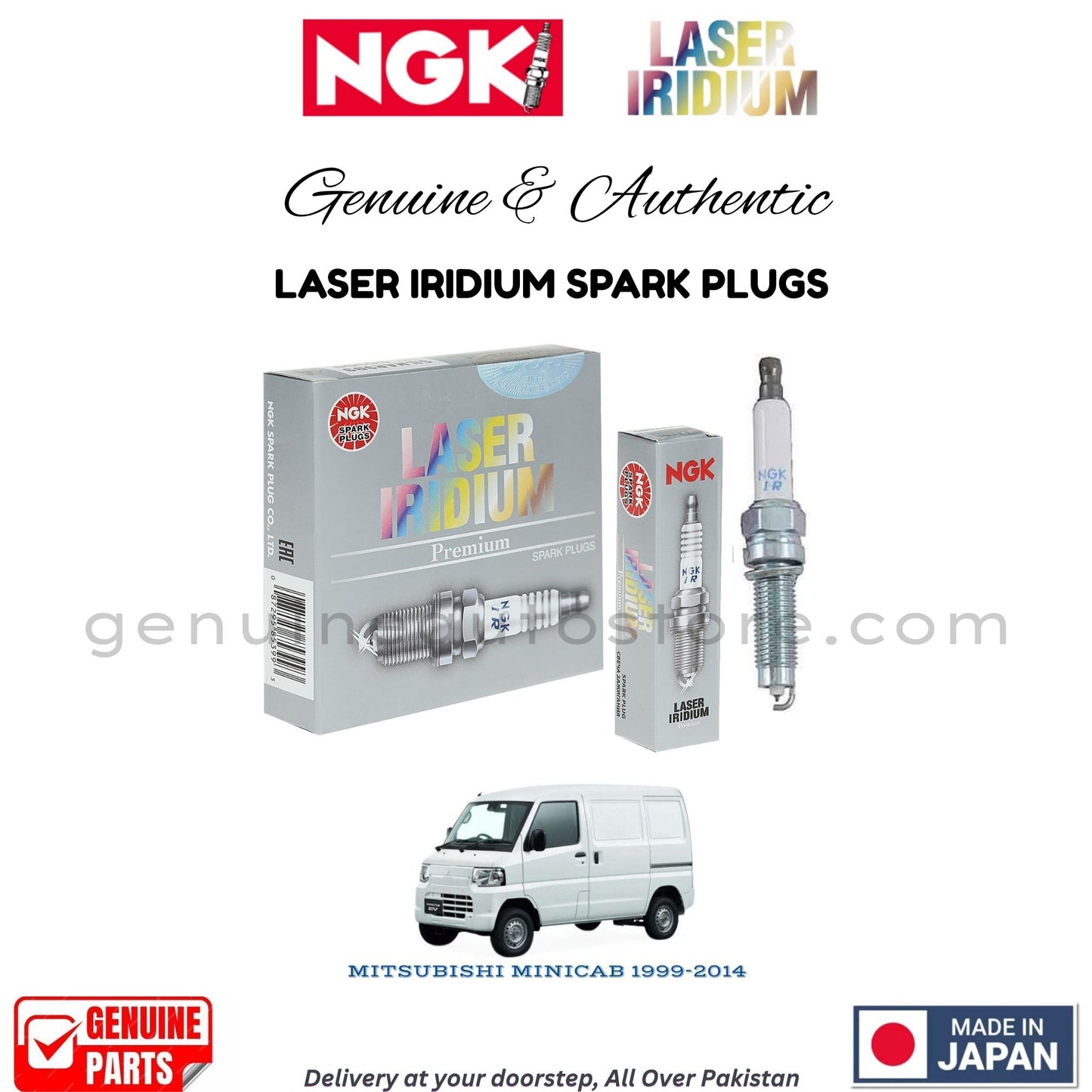 MITSUBISHI MINICAB 1999-2014 NGK LASER IRIDIUM SPARK PLUGS in Pakistan. 100% Genuine, Reliable, Best Price, Cash on Delivery Available
