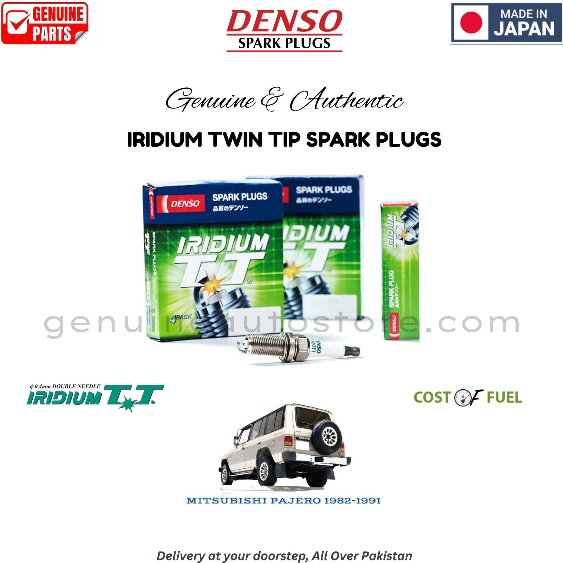 MITSUBISHI PAJERO 1982-1991 DENSO IRIDIUM TWIN TIP SPARK PLUG in Pakistan, 100% Genuine, Reliable, Best Price, Cash on Delivery Available