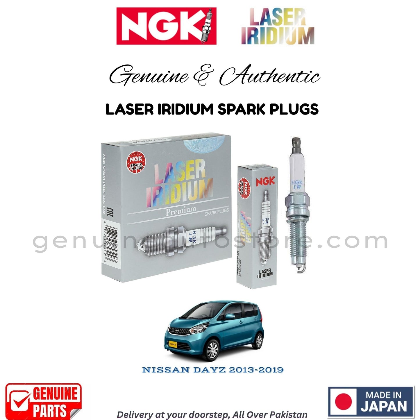NISSAN DAYZ 2013-2019 NGK LASER IRIDIUM SPARK PLUGS in Pakistan. 100% Genuine, Reliable, Best Price, Cash on Delivery Available