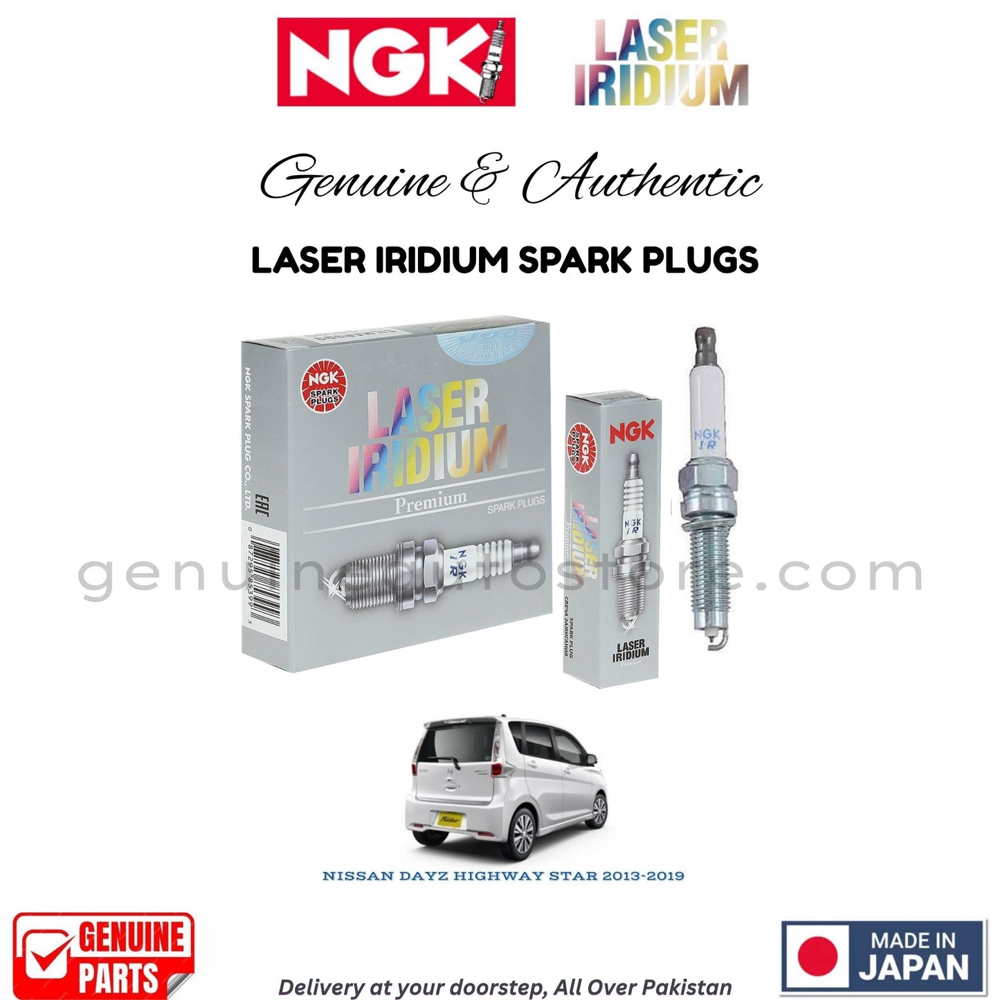 NISSAN DAYZ HIGHWAY STAR 2013-2019 NGK LASER IRIDIUM SPARK PLUGS in Pakistan. 100% Genuine, Reliable, Best Price, Cash on Delivery Available