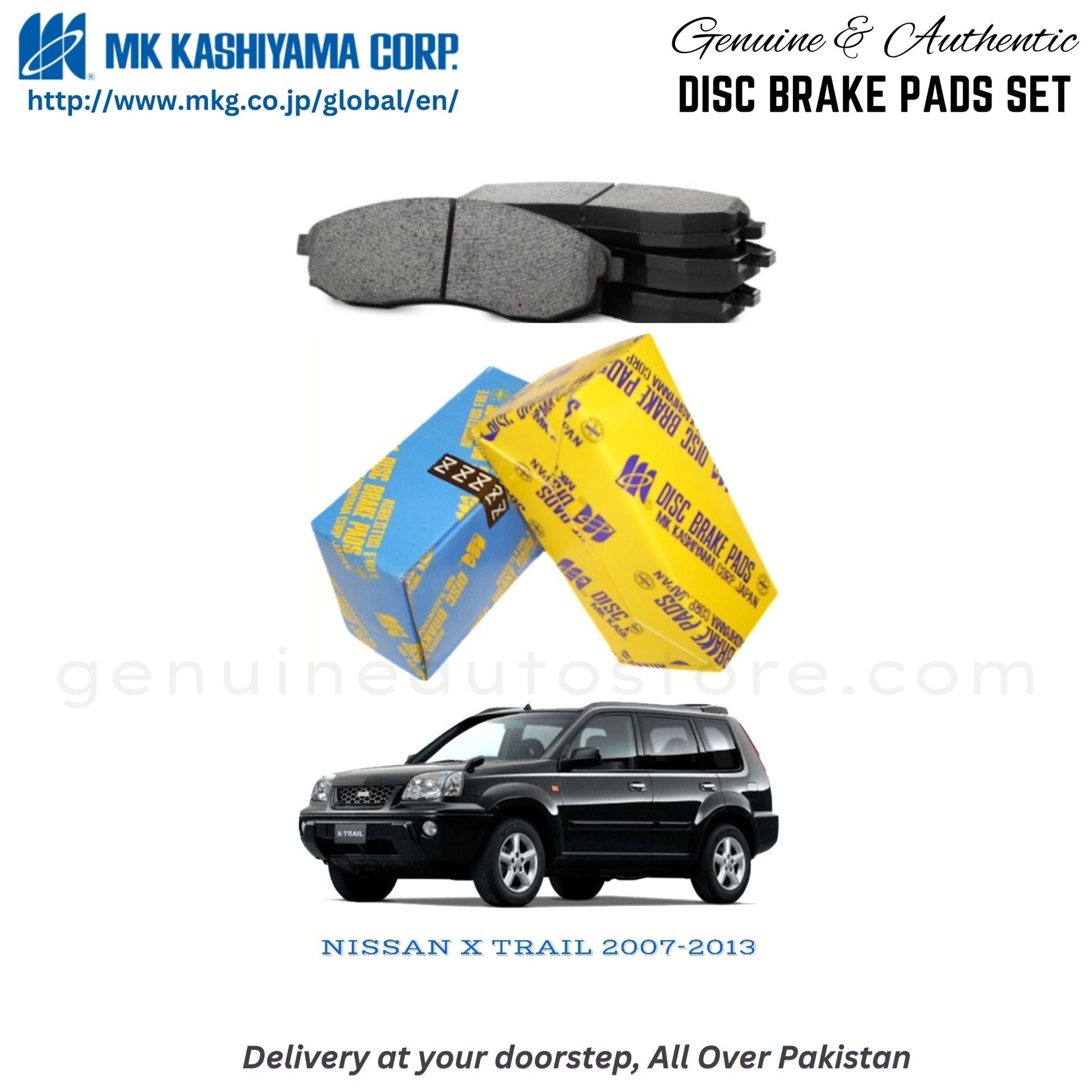 NISSAN EX TRAIL 2007-2013   MK Japan  Front Brake Pads in Pakistan, 100% Genuine, Reliable, Best Price, Cash on Delivery Available