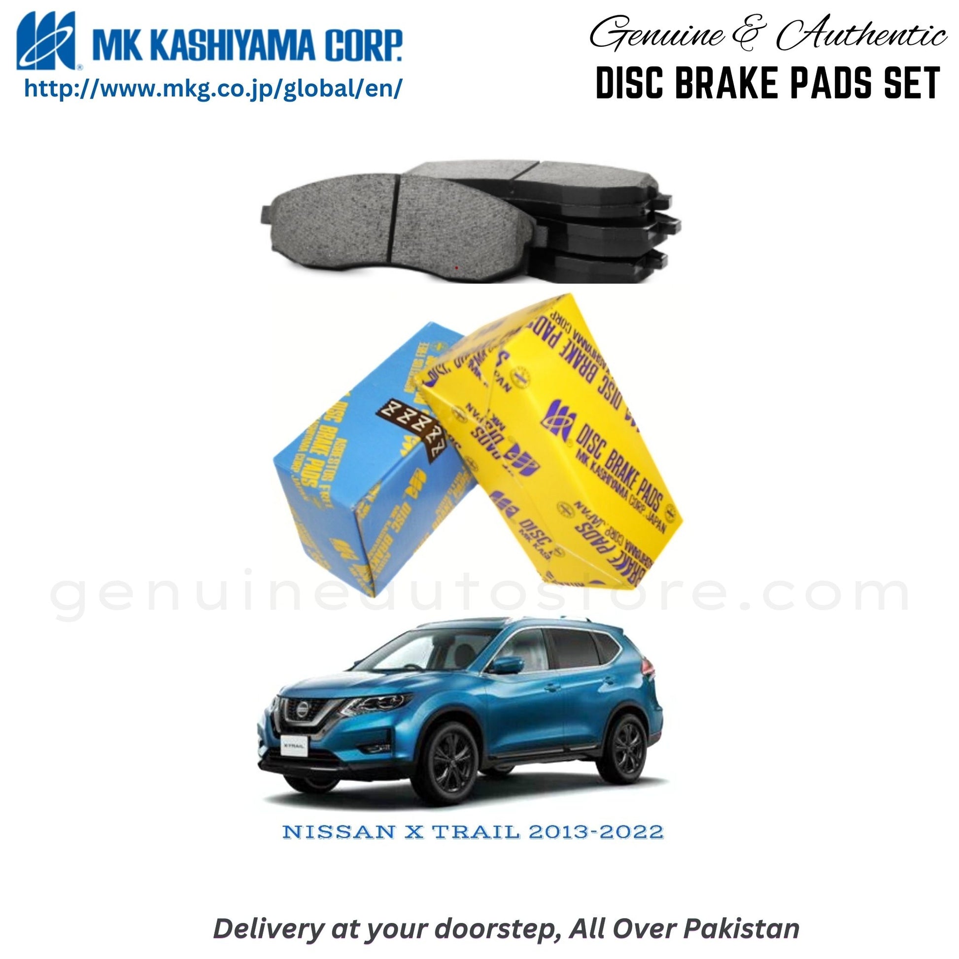 NISSAN EX TRAIL 2013-2022  MK Japan  Front Brake Pads in Pakistan, 100% Genuine, Reliable, Best Price, Cash on Delivery Available