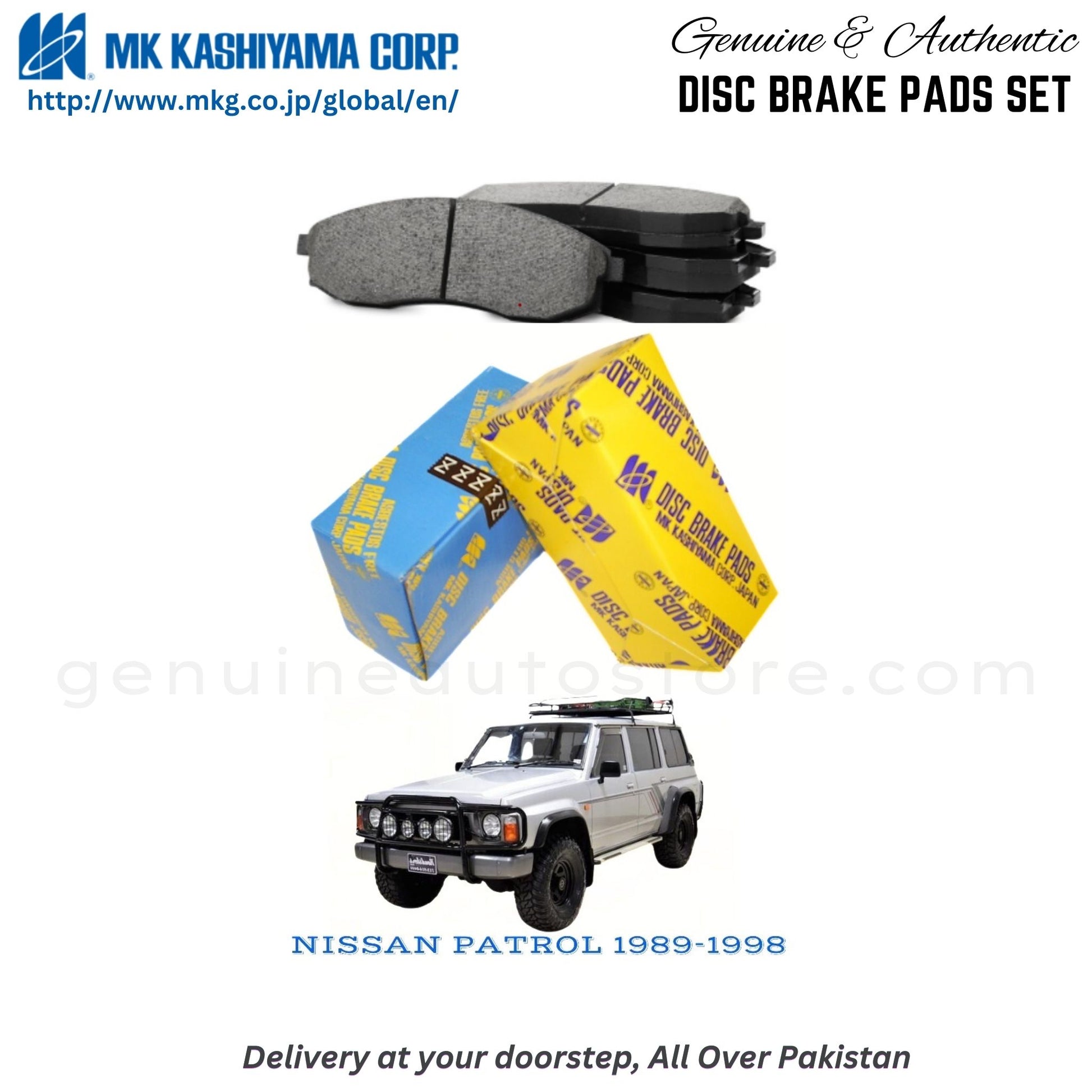 NISSAN PATROL 1989-1998 MK Japan  Front Brake Pads in Pakistan, 100% Genuine, Reliable, Best Price, Cash on Delivery Available