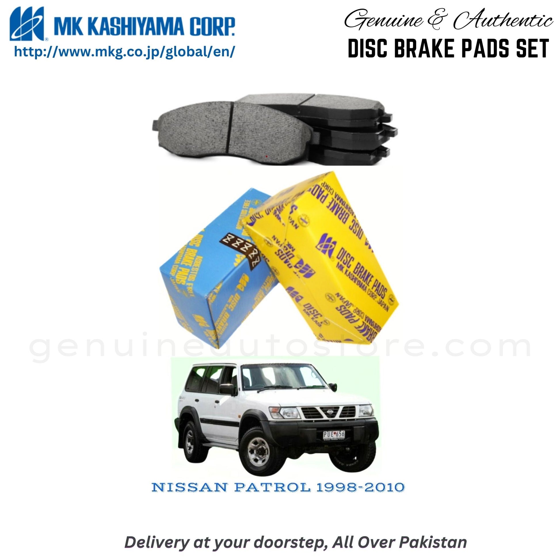 NISSAN PATROL 1998-2010 MK Japan  Front Brake Pads in Pakistan, 100% Genuine, Reliable, Best Price, Cash on Delivery Available