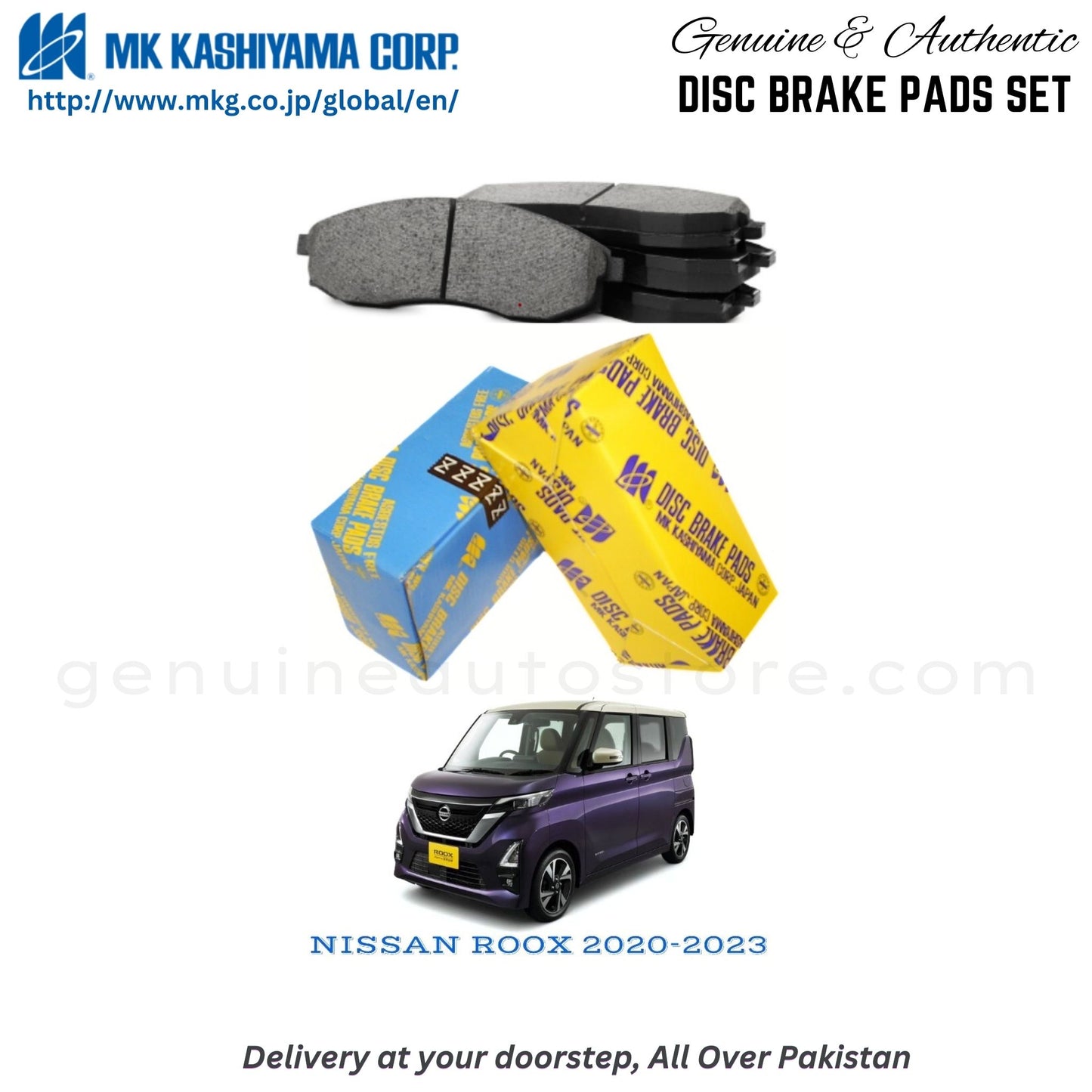 NISSAN ROOX 2020-2023 MK Japan Front Brake Pads in Pakistan, 100% Genuine, Reliable, Best Price, Cash on Delivery