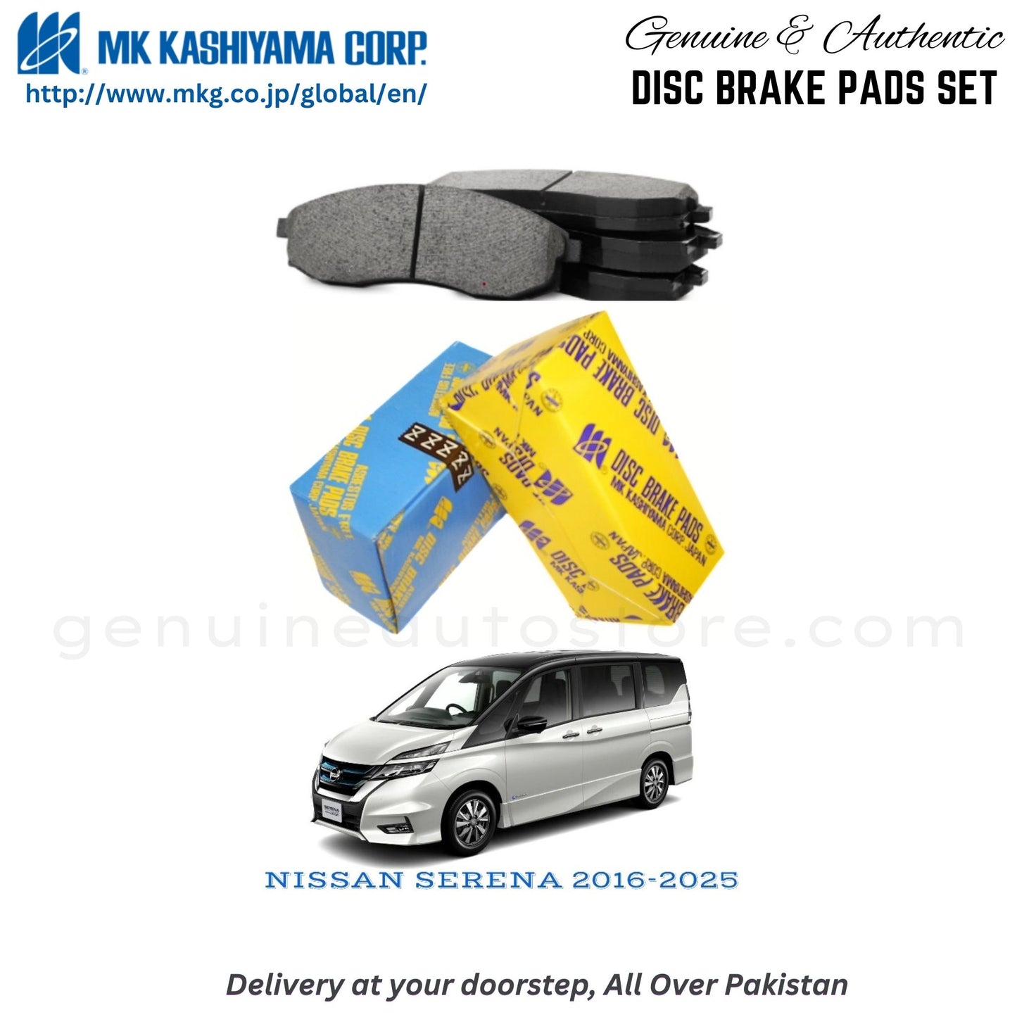 NISSAN SERENA 2016-2025 MK Japan Front Brake Pads in Pakistan, 100% Genuine, Reliable, Best Price, Cash on Delivery