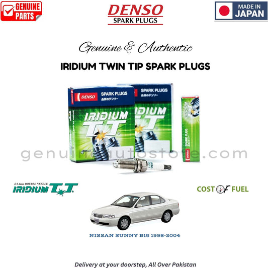 NISSAN SUNNY B14 1993-1998 DENSO IRIDIUM TWIN TIP SPARK PLUG in Pakistan, 100% Genuine, Reliable, Best Price, Cash on Delivery Available