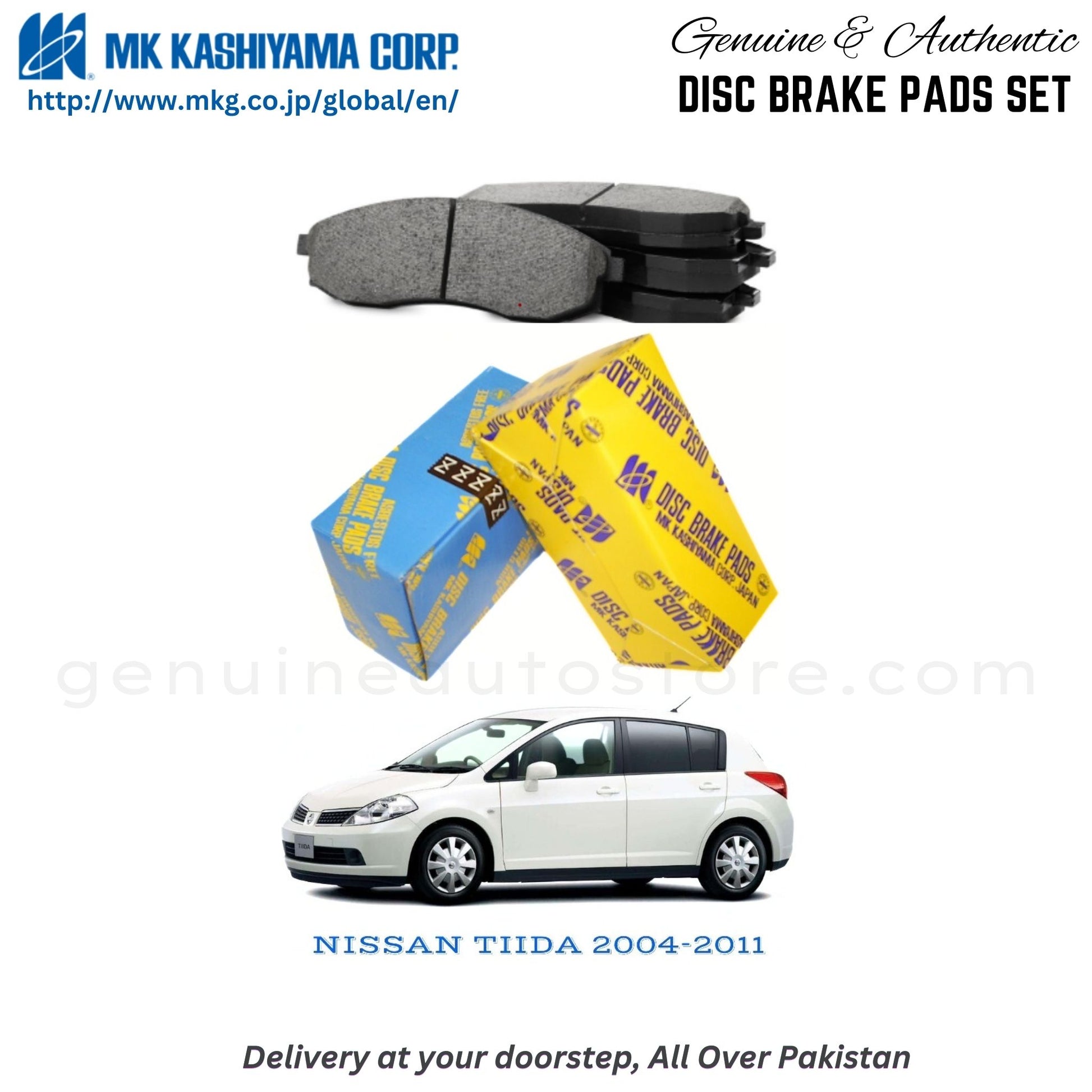 NISSAN TIIDA 2004-2011  MK Japan  Front Brake Pads in Pakistan, 100% Genuine, Reliable, Best Price, Cash on Delivery Available