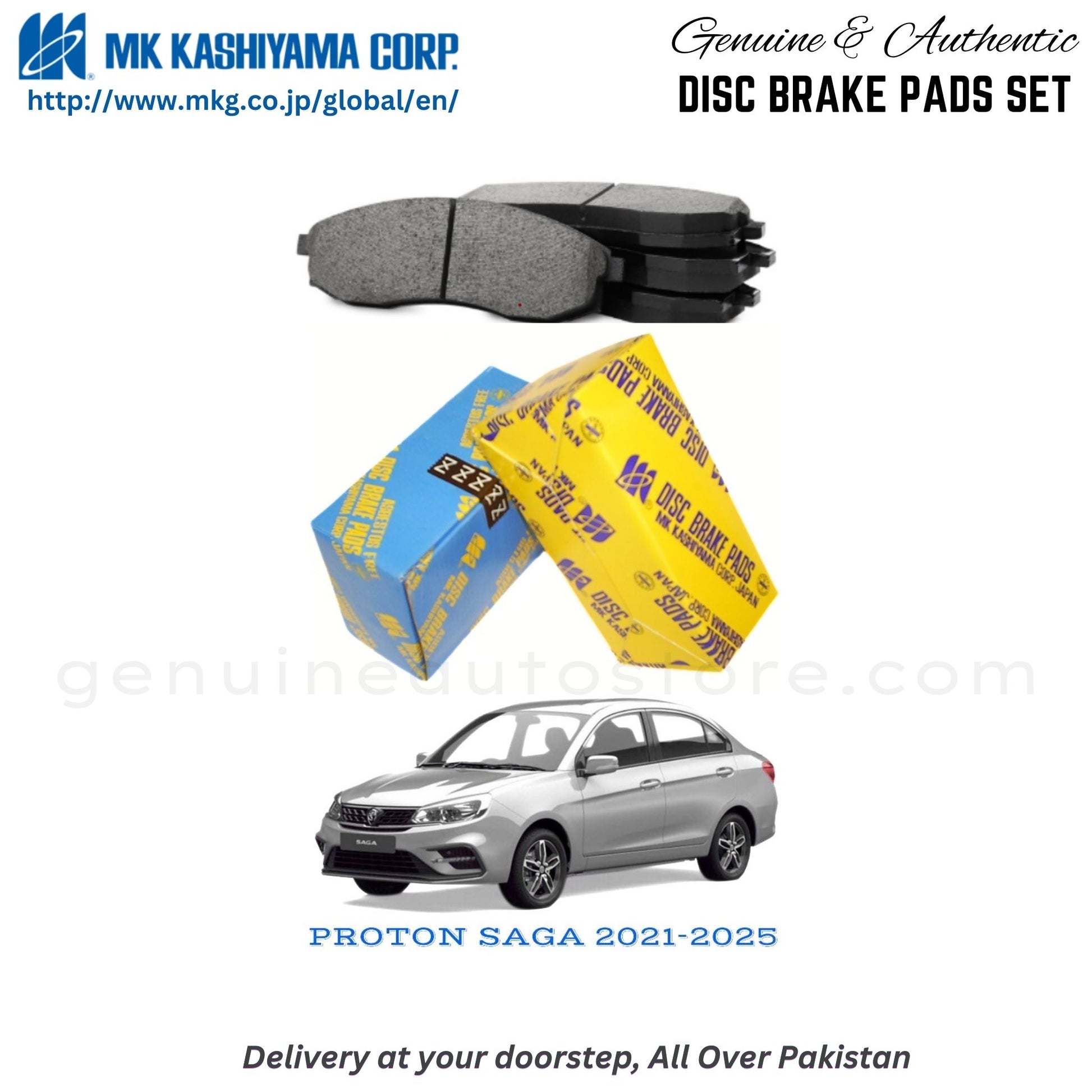 PROTON SAGA 2021-2025   MK Japan  Front Brake Pads in Pakistan, 100% Genuine, Reliable, Best Price, Cash on Delivery Available