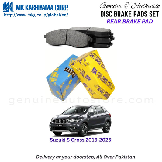SUZUKI S CROSS 2015-2025 Rear Brake Pads MK Japan in Pakistan. 100% Genuine, Reliable, Best Price, Cash on Delivery Available