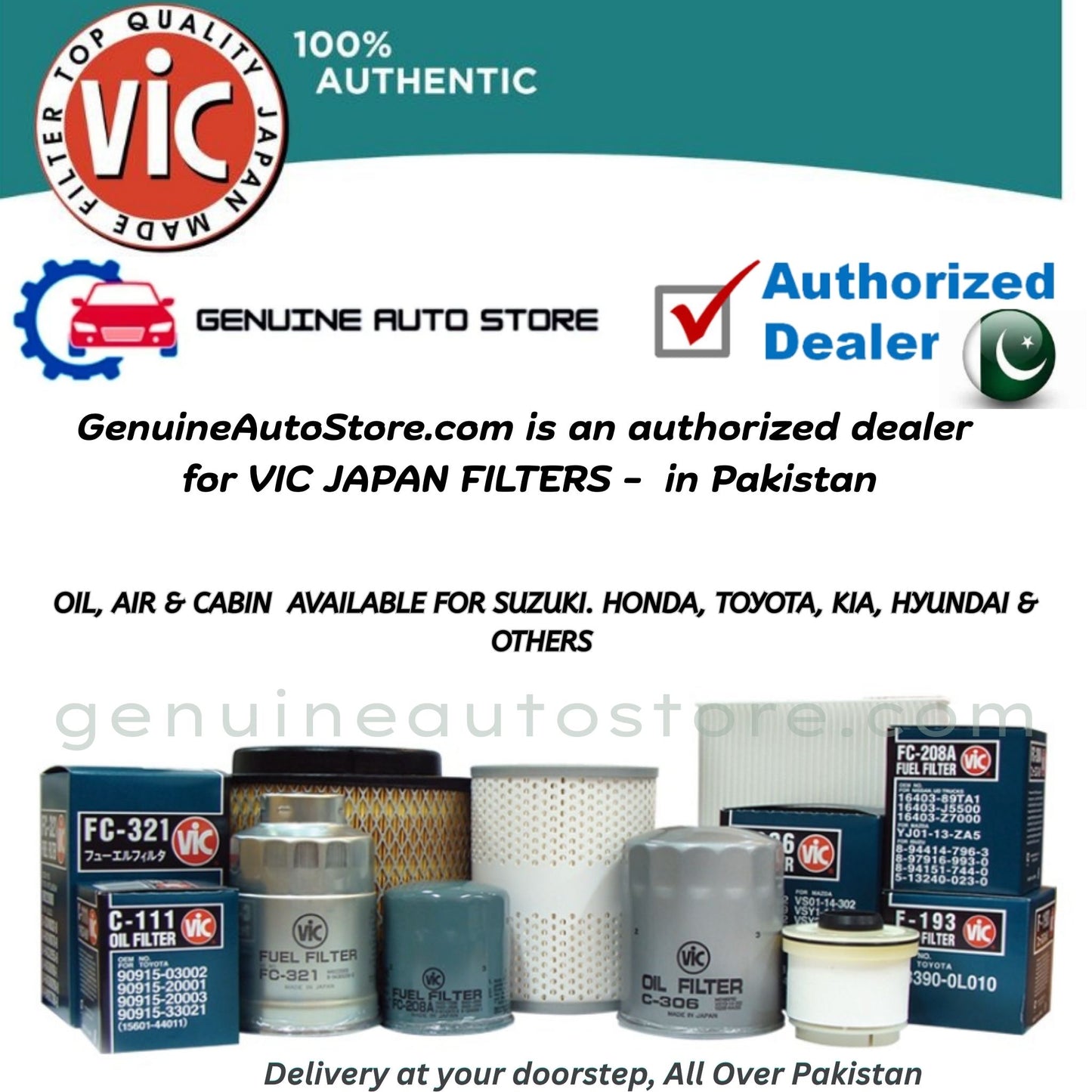 SUZUKI XBEE 2019-2025 VIC JAPAN OIL FILTER in Pakistan. 100% Genuine, Reliable, Best Price, Cash on Delivery Available