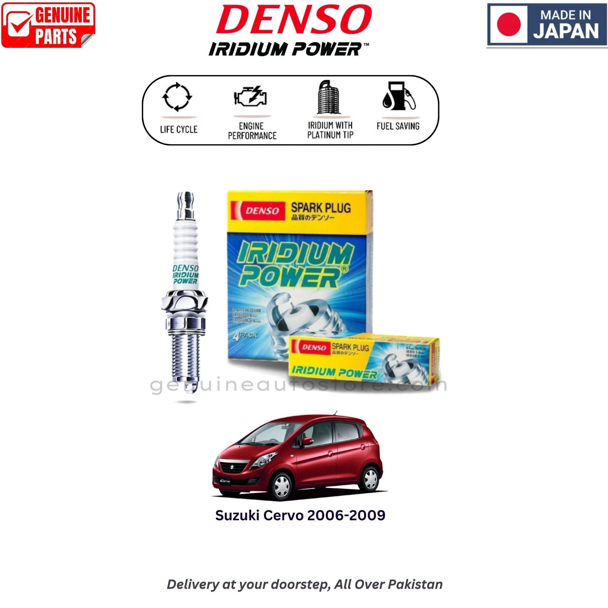 Suzuki Celerio Japan 2006-2009 Denso Iridium Spark Plug in Pakistan, 100% Genuine, Reliable, Best Price, Cash on Delivery Available