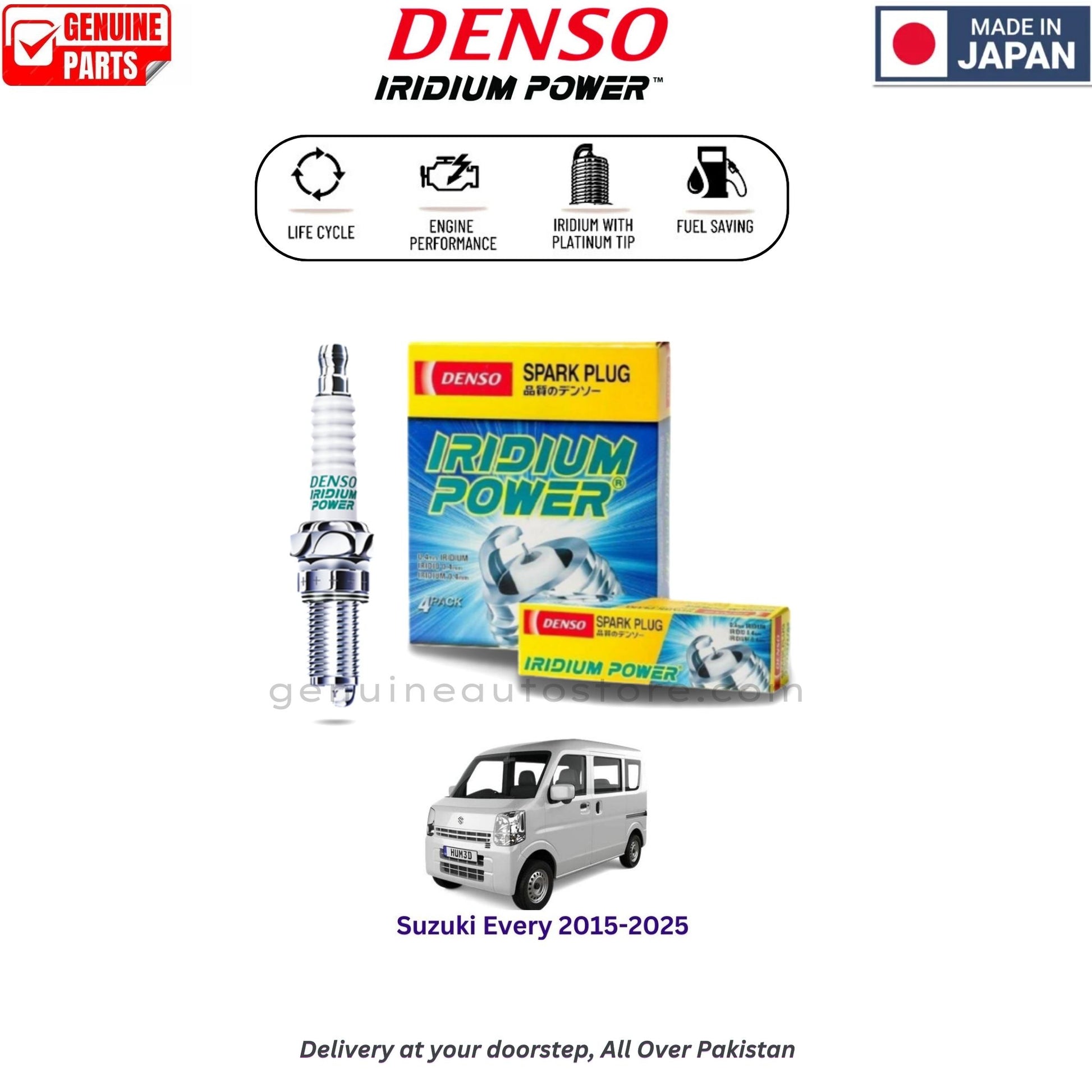Suzuki Every 2015-2025  Denso Iridium Spark Plug in Pakistan, 100% Genuine, Reliable, Best Price, Cash on Delivery Available