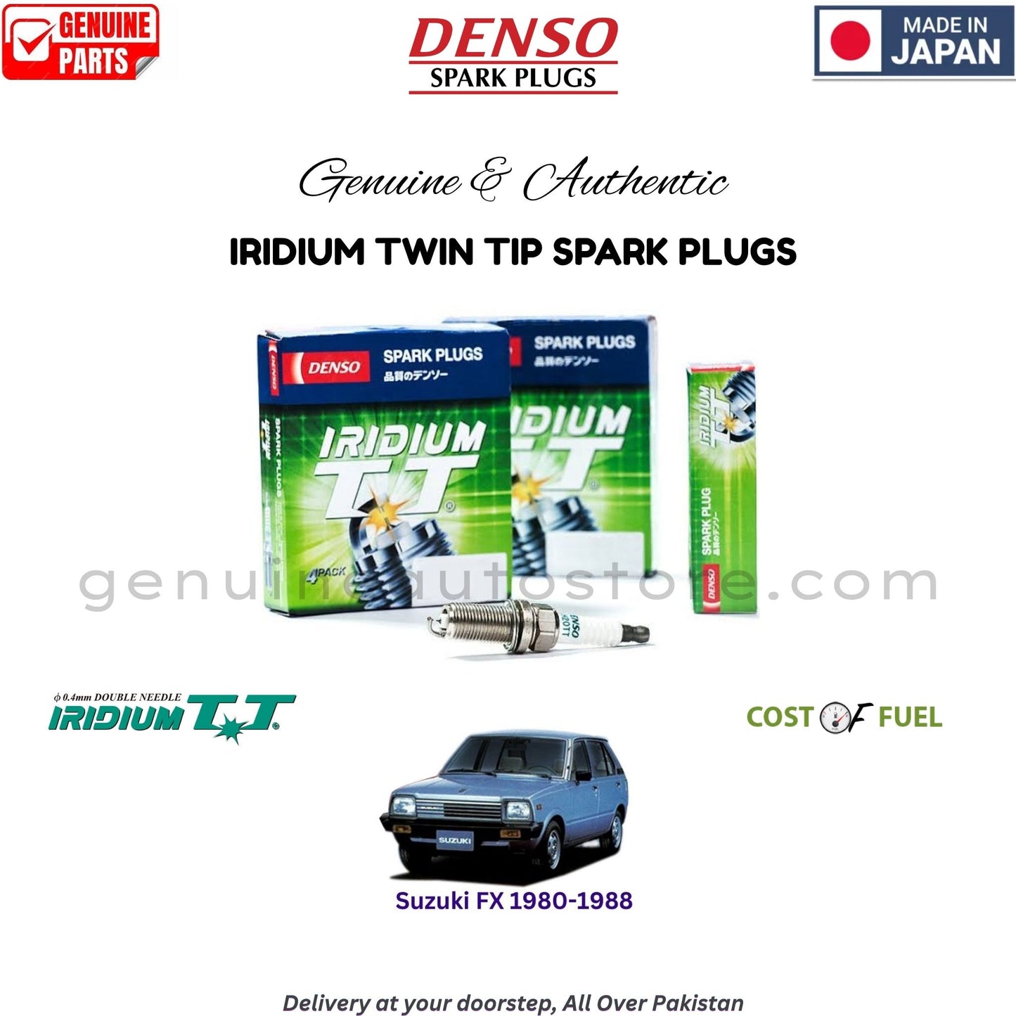 Suzuki FX 1980-1988 DENSO IRIDIUM TWIN TIP SPARK PLUG in Pakistan, 100% Genuine, Reliable, Best Price, Cash on Delivery Available