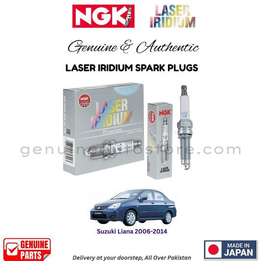 Suzuki Liana 2006-2014 NGK LASER IRIDIUM SPARK PLUGS in Pakistan. 100% Genuine, Reliable, Best Price, Cash on Delivery Available