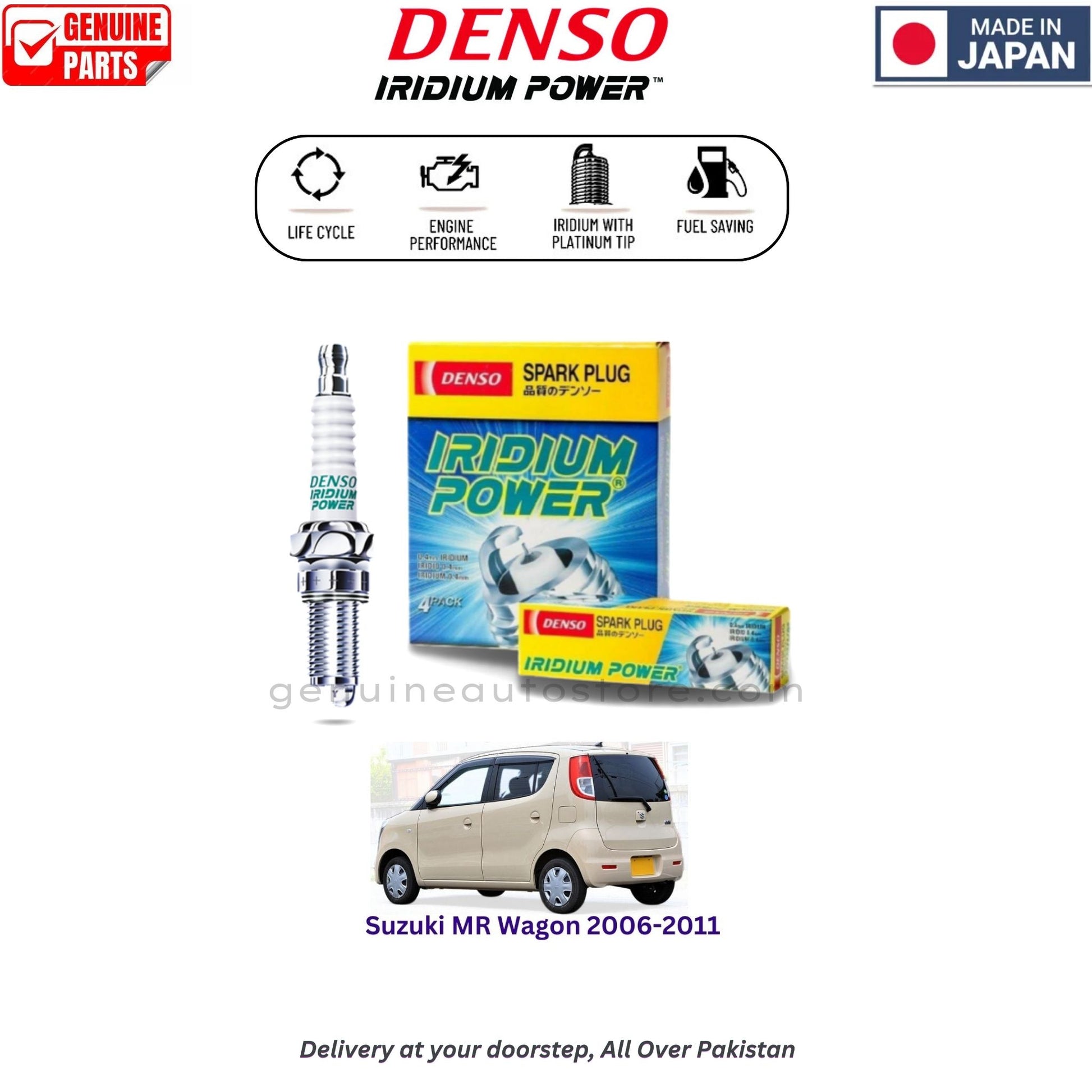 Suzuki MR Wagon 2006-2011 Denso Iridium Spark Plug in Pakistan, 100% Genuine, Reliable, Best Price, Cash on Delivery Available