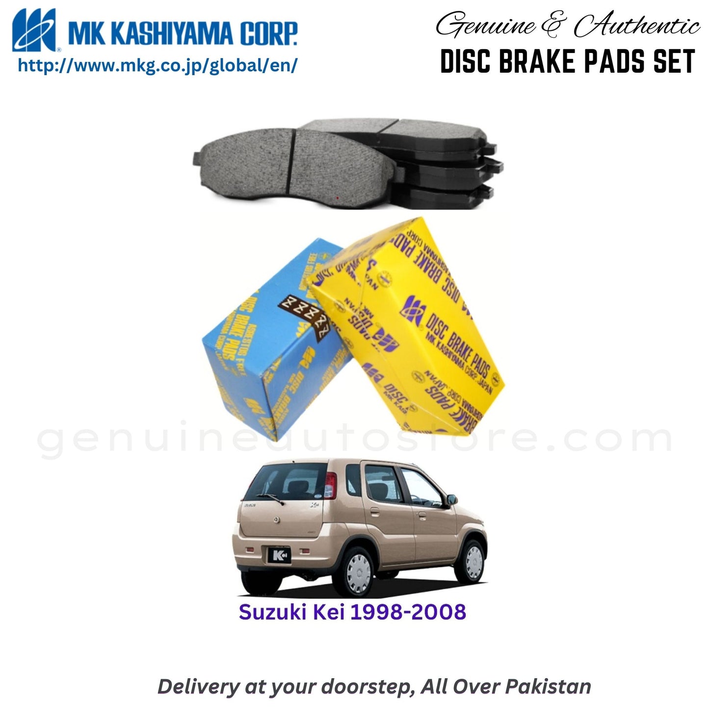 Suzuki kei 1998-2008 Front Brake Pads in Pakistan, 100% Genuine, Reliable, Best Price, Cash on Delivery Available