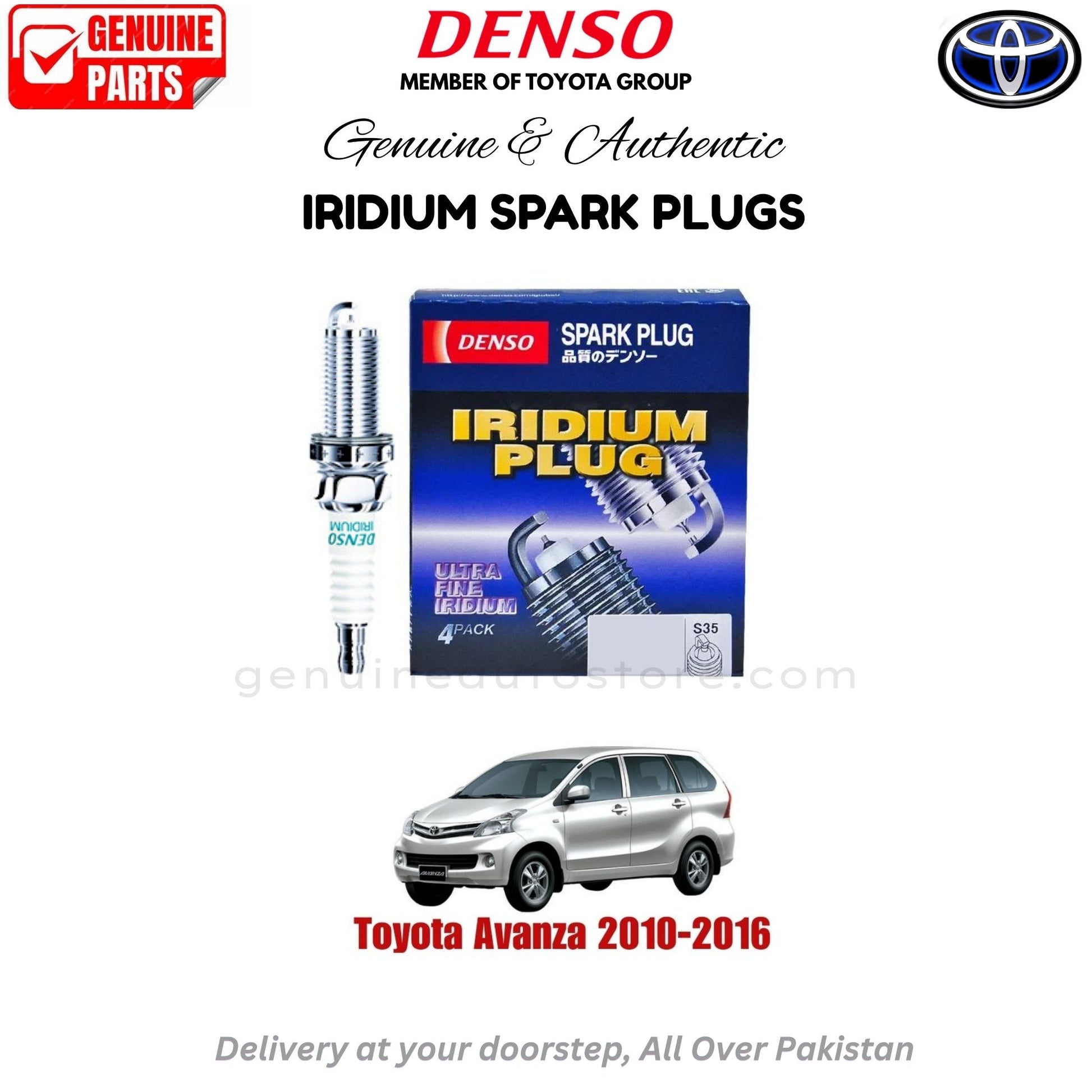 Toyota Avanza 2010-2016 Denso Iridium Spark Plug in Pakistan, 100% Genuine, Reliable, Best Price, Cash on Delivery Available
