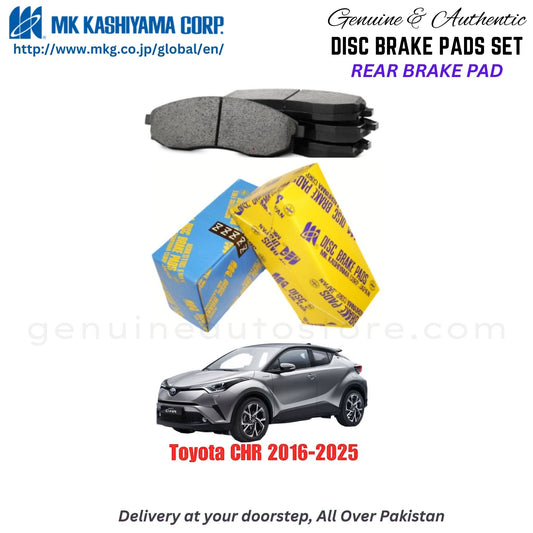 Toyota CHR 2016-2025 Rear Brake Pads MK Japan in Pakistan. 100% Genuine, Reliable, Best Price, Cash on Delivery Available