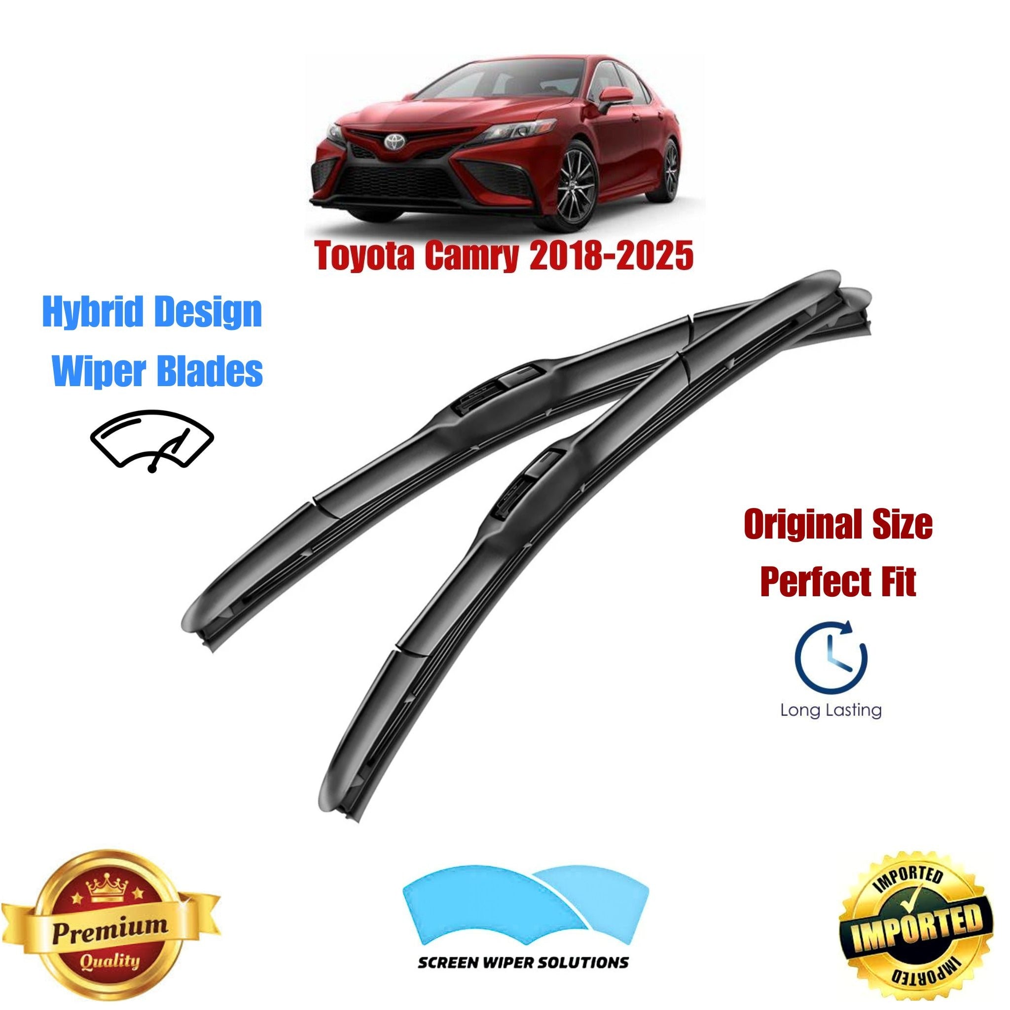 2018 Toyota Camry Wiper Blade Size