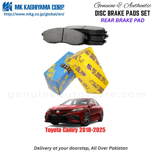 Toyota Camry 2018-2025 Rear Brake Pads MK Japan in Pakistan. 100% Genuine, Reliable, Best Price, Cash on Delivery Available