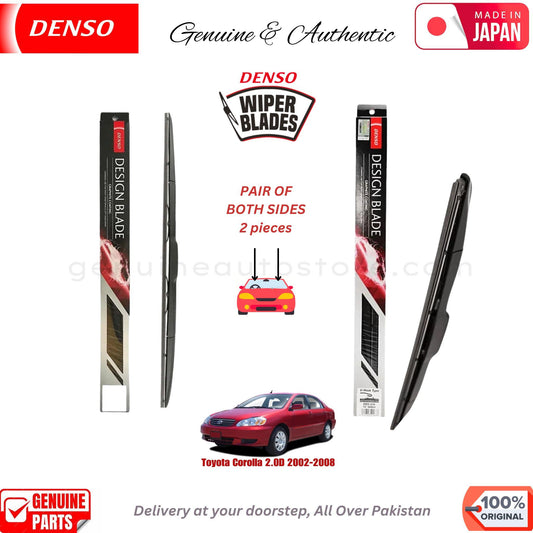 Toyota Corolla 2.0D 2002-2008 DENSO JAPAN WIPER BLADE SET in Pakistan. 100% Genuine, Original, Best Price, Cash on Delivery Available