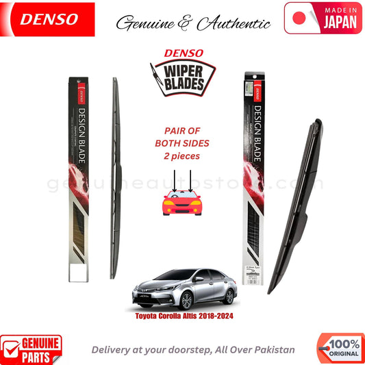 Toyota Corolla Altis 2018-2024 DENSO JAPAN WIPER BLADE SET in Pakistan. 100% Genuine, Original, Best Price, Cash on Delivery Available