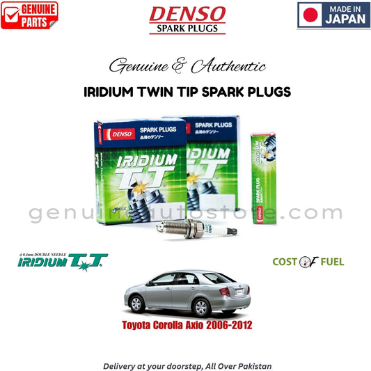 Toyota Corolla Axio 2006-2012 DENSO IRIDIUM TWIN TIP SPARK PLUG in Pakistan, 100% Genuine, Reliable, Best Price, Cash on Delivery Available