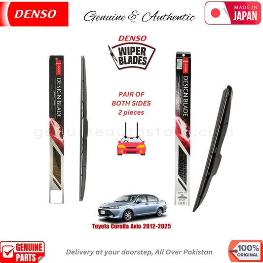 Toyota Corolla Axio 2012-2025 DENSO JAPAN WIPER BLADE SET in Pakistan. 100% Genuine, Original, Best Price, Cash on Delivery Available