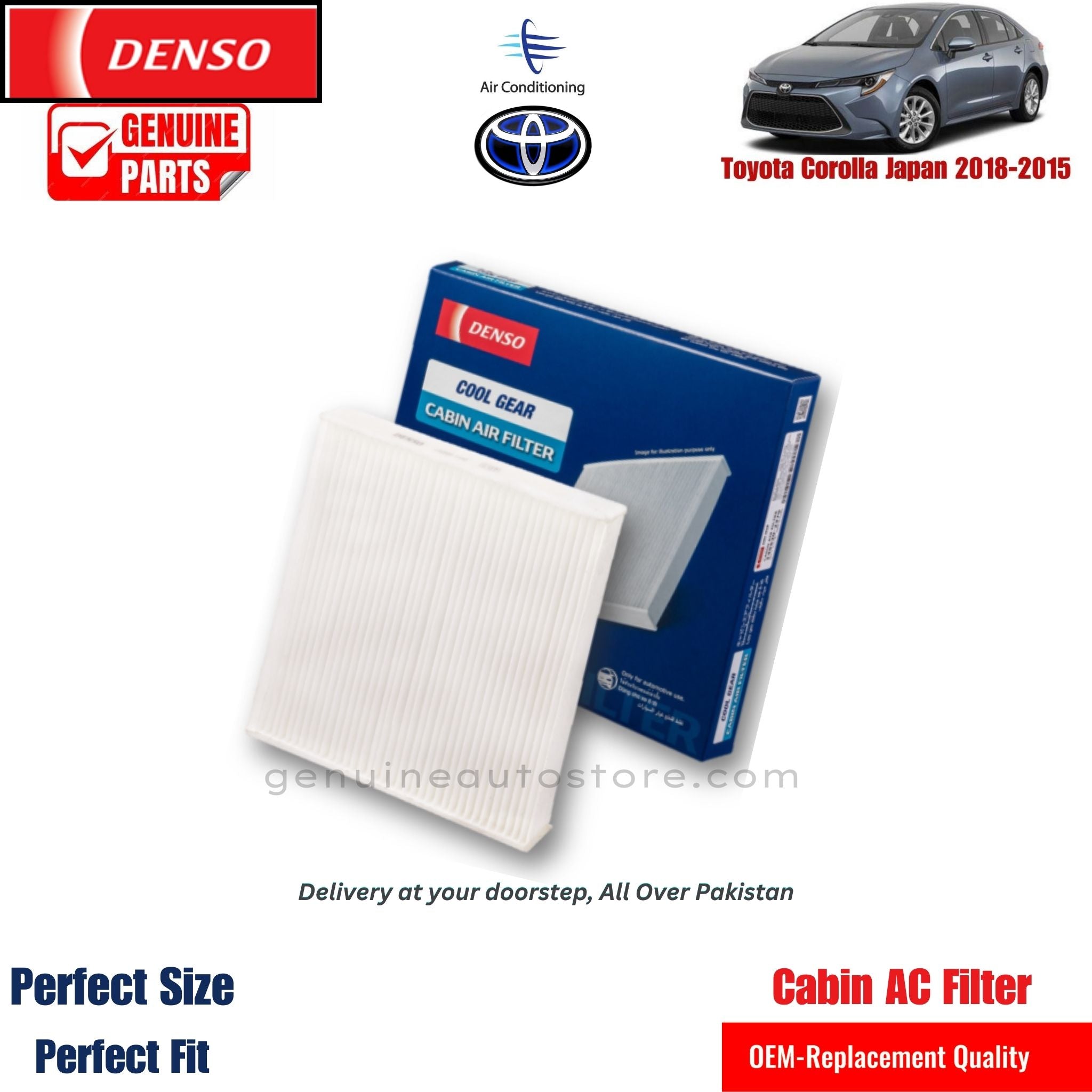 Buy Original Cabin filter for Toyota Corolla Japan 2018-2015– Pakistan ...