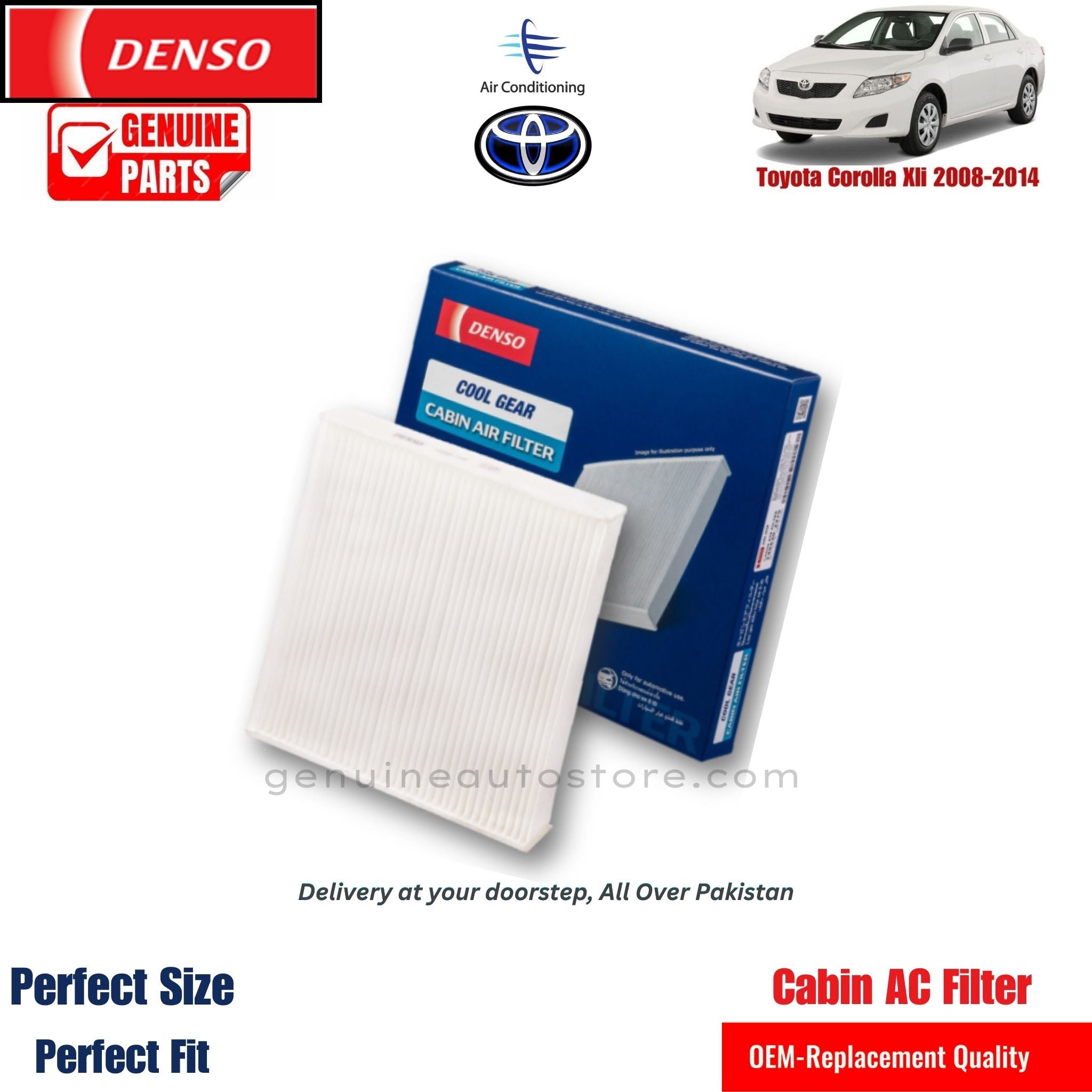 Buy Original Cabin filter for Toyota Corolla Xli 2008-2014– Pakistan ...