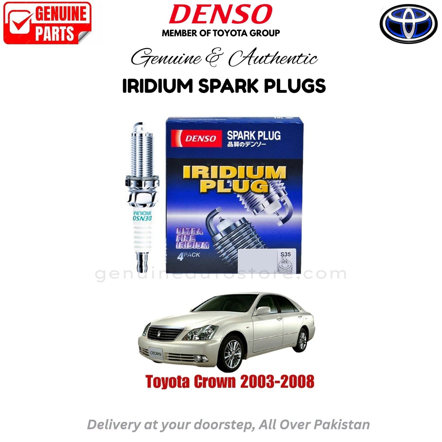 Toyota Crown 2003- 2008 Denso Iridium Spark Plug in Pakistan, 100% Genuine, Reliable, Best Price, Cash on Delivery Available