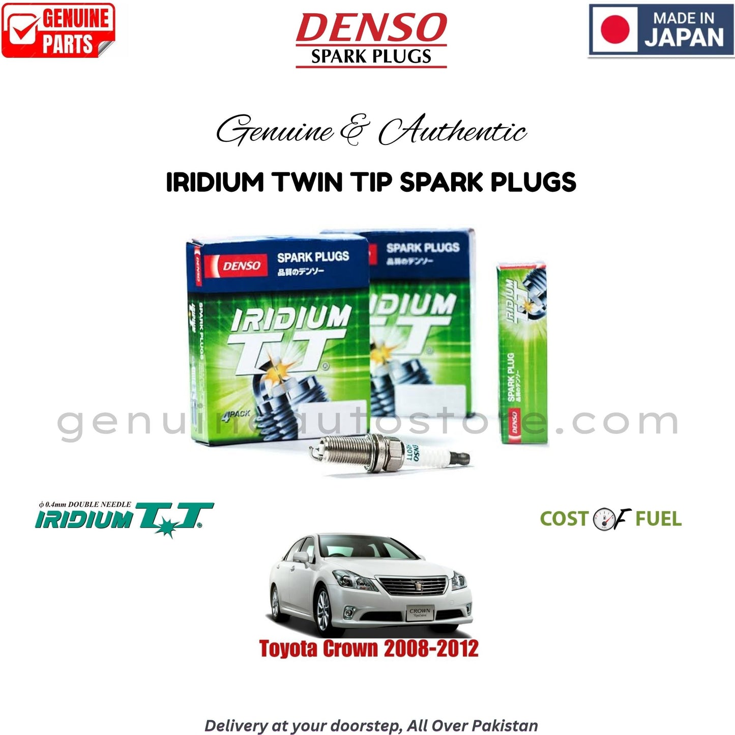 Toyota Crown 2008-2012 DENSO IRIDIUM TWIN TIP SPARK PLUG in Pakistan, 100% Genuine, Reliable, Best Price, Cash on Delivery Available