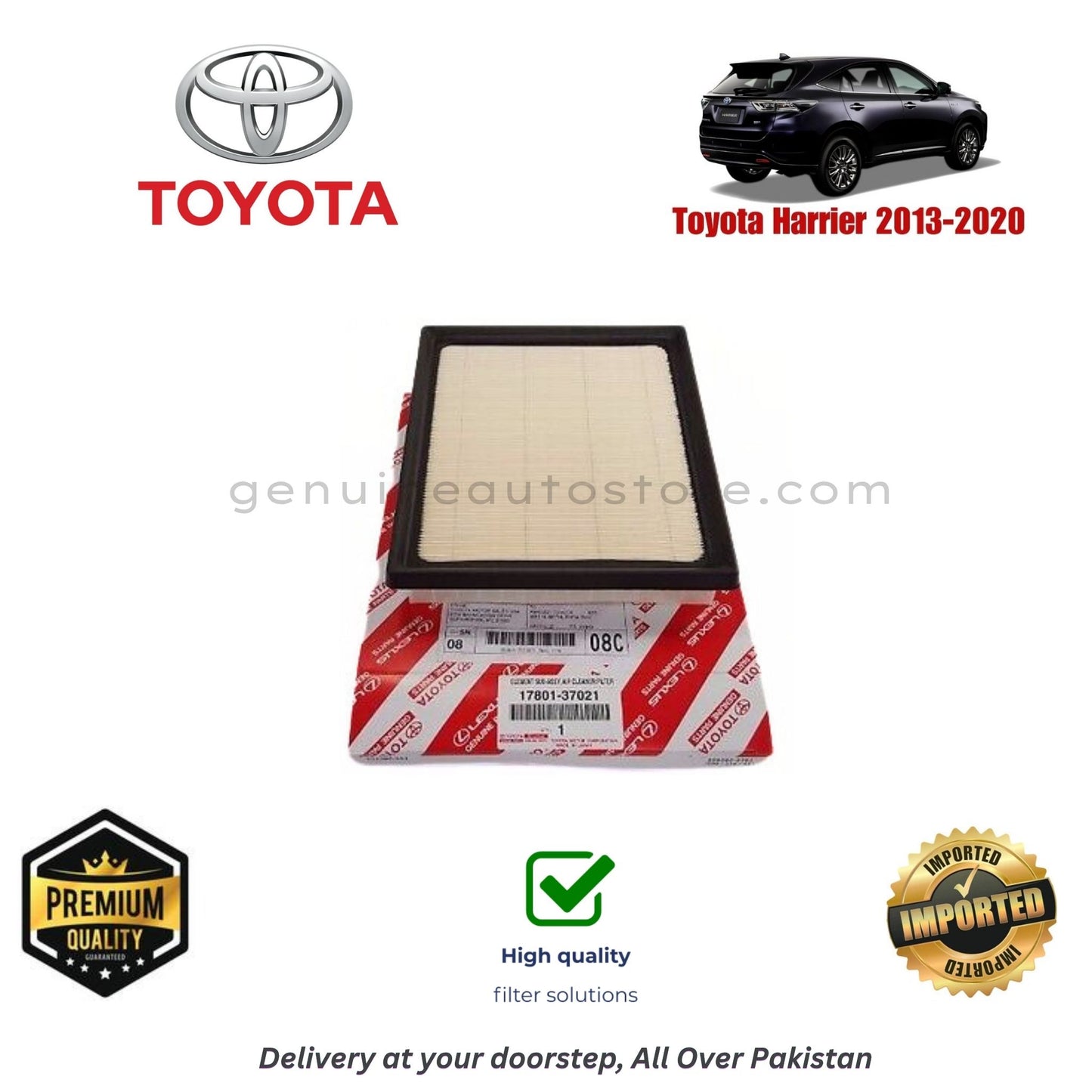 Toyota Harrier 2013-2020 Air Filter Premium Quality in Pakistan, 100% Genuine, Reliable, Best Price, Cash on Delivery
