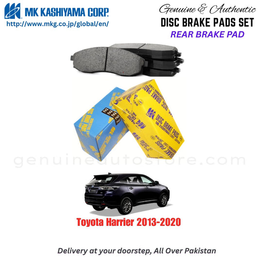 Toyota Harrier 2013-2020 Rear Brake Pads MK Japan in Pakistan. 100% Genuine, Reliable, Best Price, Cash on Delivery Available