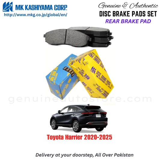 Toyota Harrier 2020-2025 Rear Brake Pads MK Japan in Pakistan. 100% Genuine, Reliable, Best Price, Cash on Delivery Available