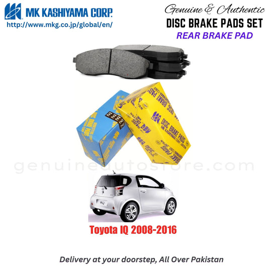 Toyota IQ 2008-2016 Rear Brake Pads MK Japan in Pakistan. 100% Genuine, Reliable, Best Price, Cash on Delivery Available