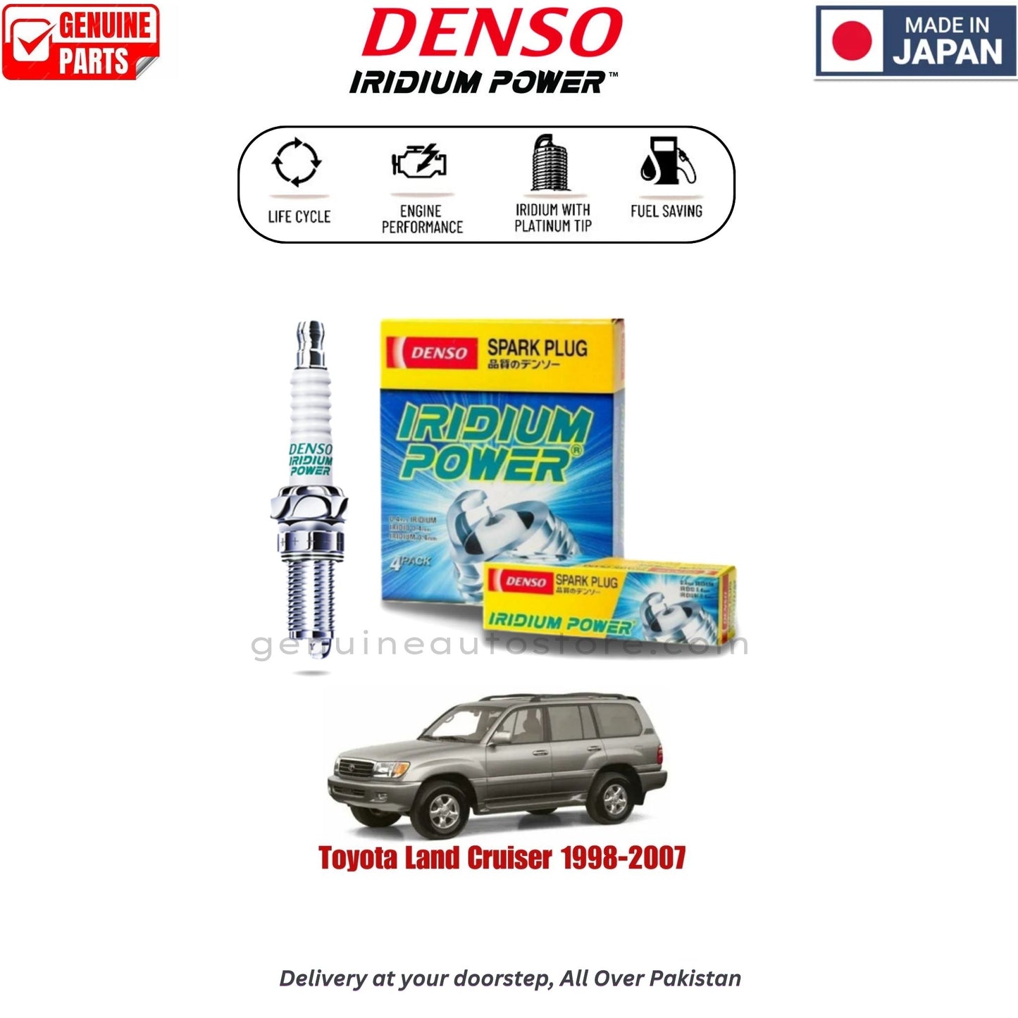Toyota Land Cruiser 1998-2007 Denso Iridium Spark Plug in Pakistan, 100% Genuine, Reliable, Best Price, Cash on Delivery Available