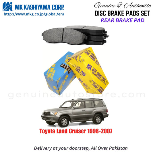 Toyota Land Cruiser 1998-2007 Rear Brake Pads MK Japan in Pakistan. 100% Genuine, Reliable, Best Price, Cash on Delivery Available