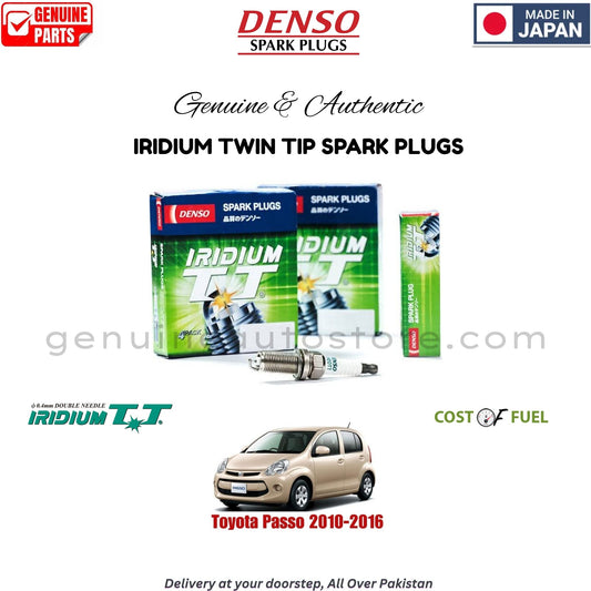 Toyota Passo 2010-2016 DENSO IRIDIUM TWIN TIP SPARK PLUG in Pakistan, 100% Genuine, Reliable, Best Price, Cash on Delivery Available