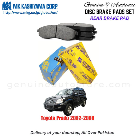 Toyota Prado 2002-2008 Rear Brake Pads MK Japan in Pakistan. 100% Genuine, Reliable, Best Price, Cash on Delivery Available