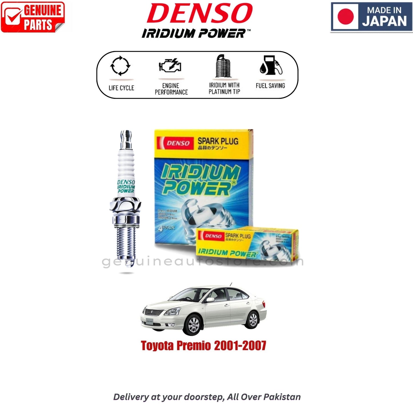 Toyota Premio 2001-2007 Denso Iridium Spark Plug in Pakistan, 100% Genuine, Reliable, Best Price, Cash on Delivery Availablev