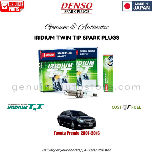 Toyota Premio 2007-2016 DENSO IRIDIUM TWIN TIP SPARK PLUG in Pakistan, 100% Genuine, Reliable, Best Price, Cash on Delivery Available