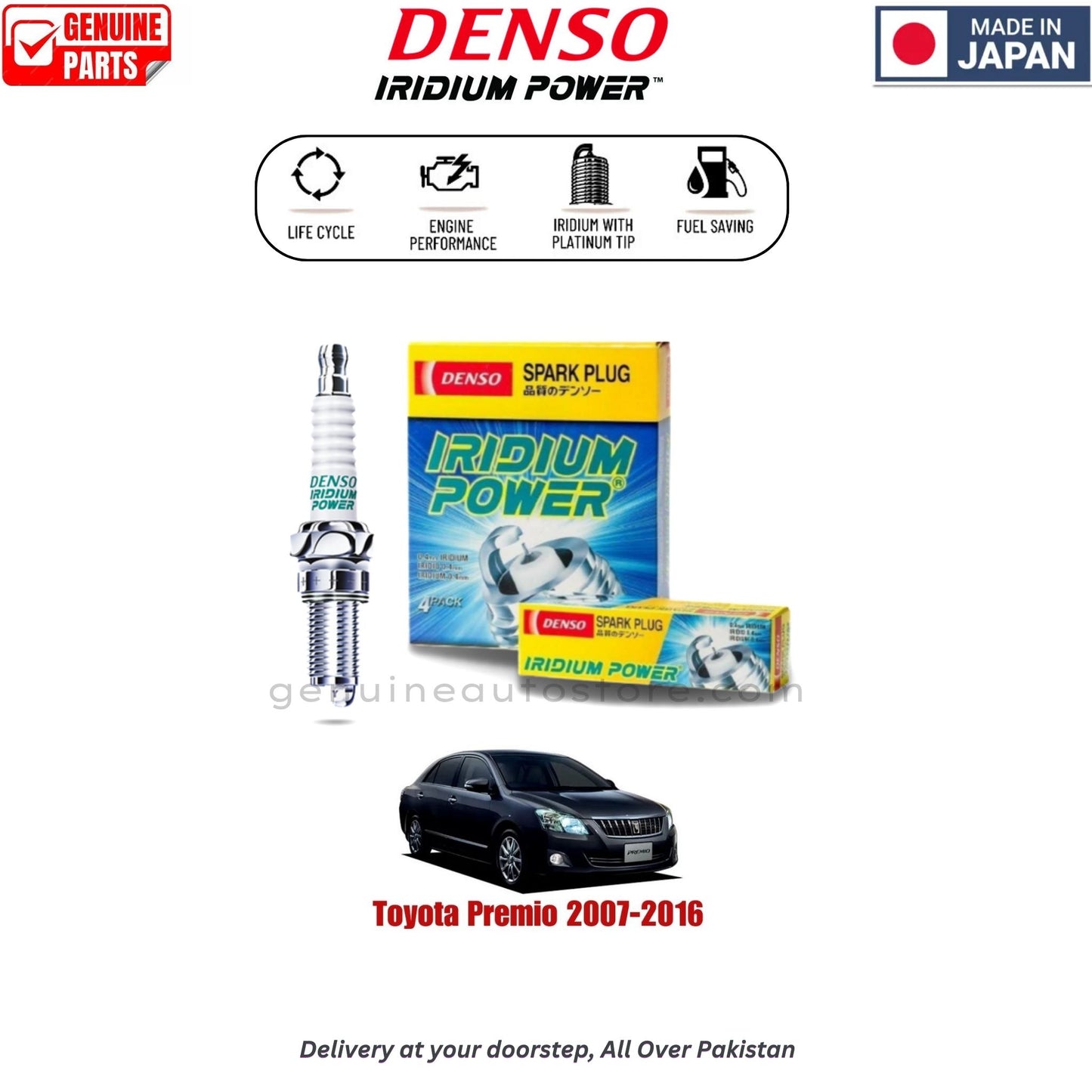 Toyota Premio 2007-2016 Denso Iridium Spark Plug in Pakistan, 100% Genuine, Reliable, Best Price, Cash on Delivery Availablev