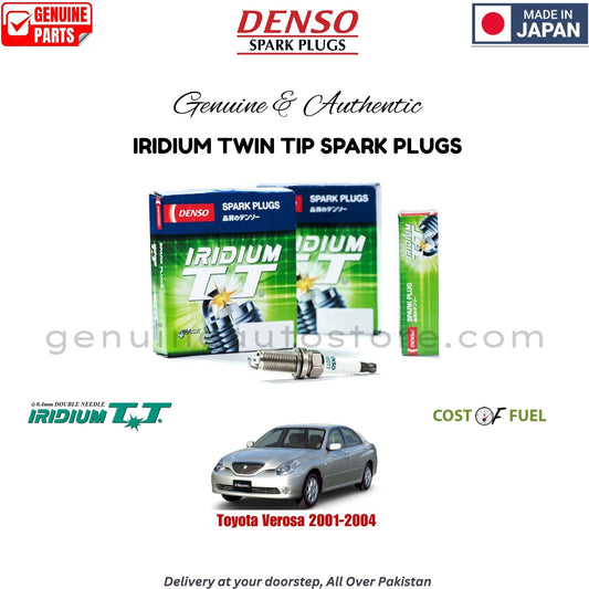 Toyota Verosa 2001-2004 DENSO IRIDIUM TWIN TIP SPARK PLUG in Pakistan, 100% Genuine, Reliable, Best Price, Cash on Delivery Available