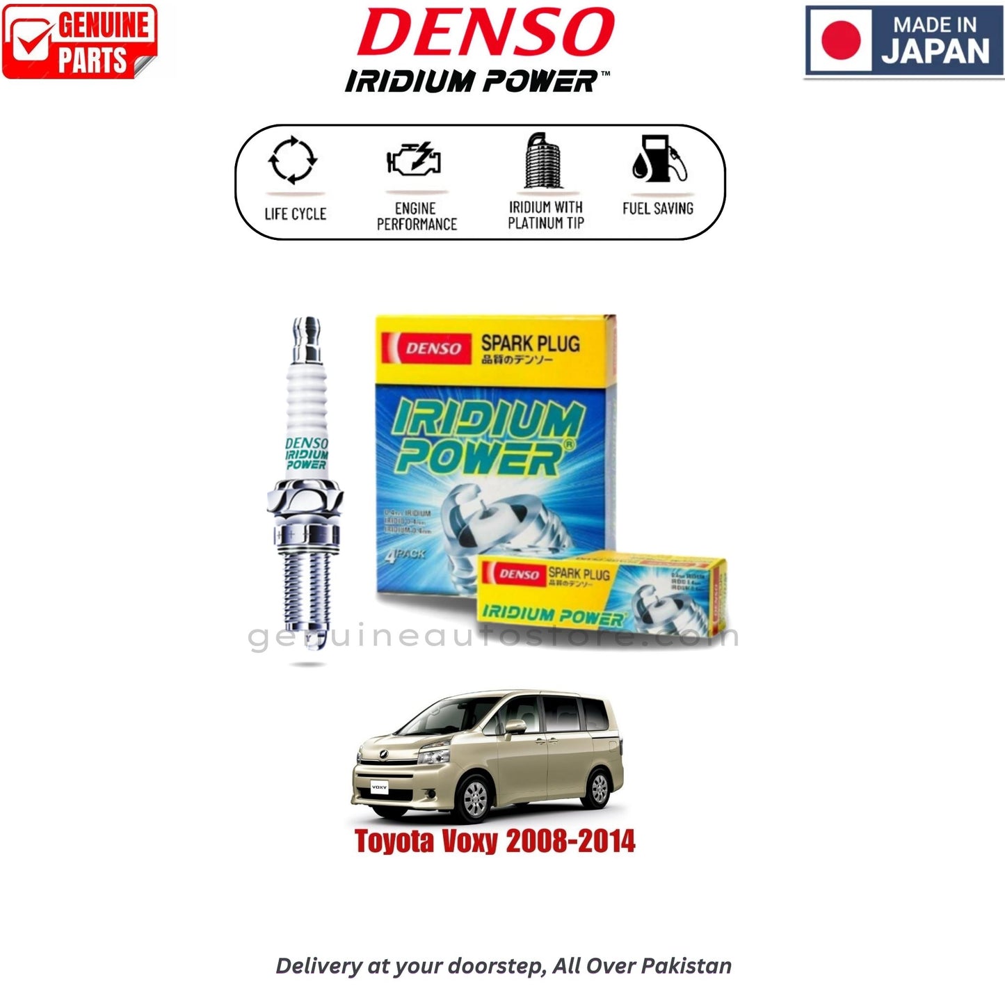 Toyota Voxy 2008-2014 Denso Iridium Spark Plug in Pakistan, 100% Genuine, Reliable, Best Price, Cash on Delivery Available