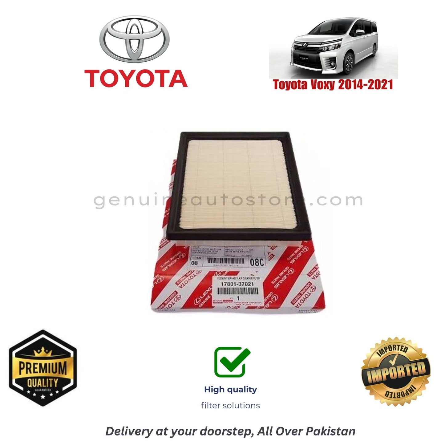 Toyota Voxy 2014-2021 Air Filter Premium Quality in Pakistan, 100% Genuine, Reliable, Best Price, Cash on Delivery