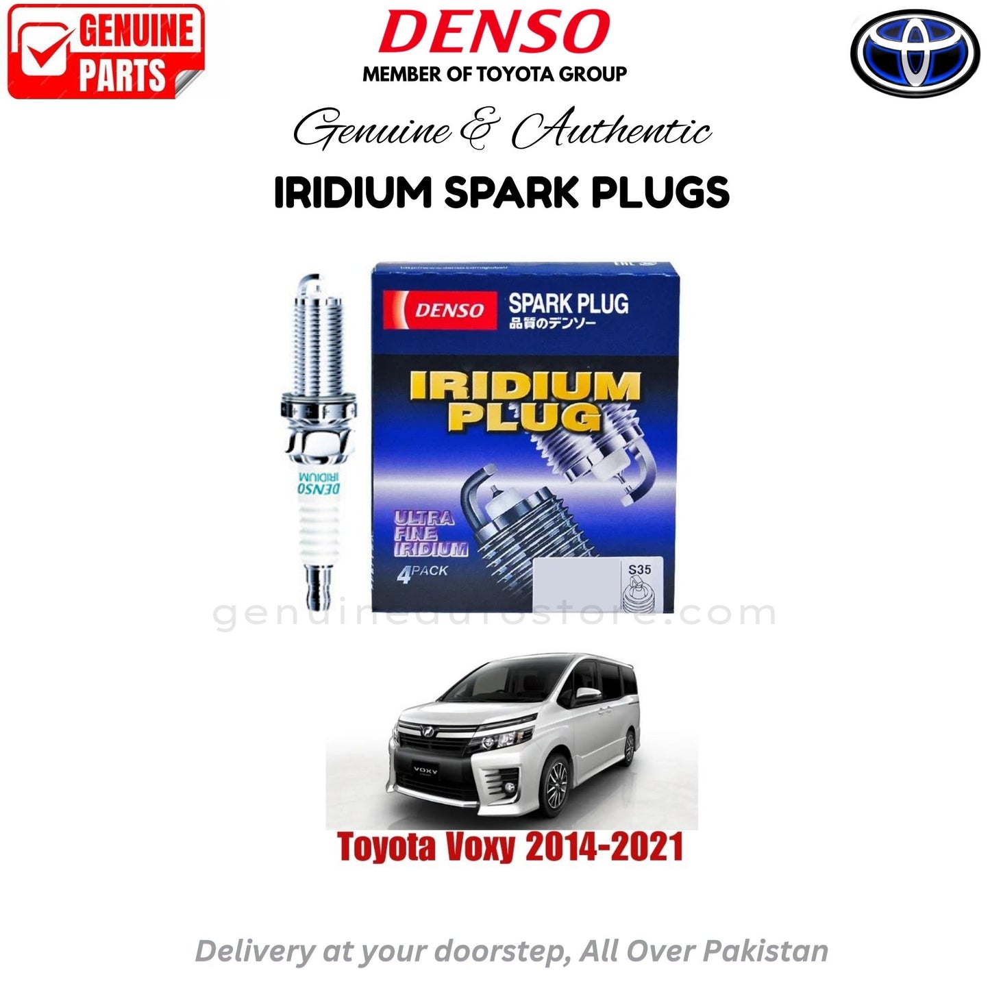 Toyota Voxy 2014-2021 Denso Iridium Spark Plug in Pakistan, 100% Genuine, Reliable, Best Price, Cash on Delivery Available